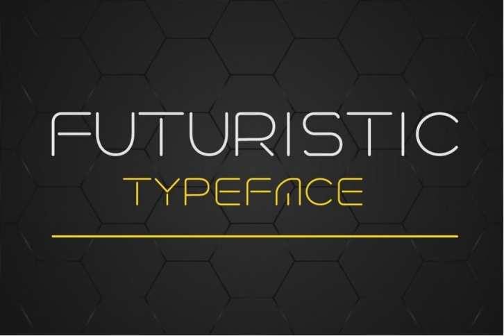 Futuristic linear font Font Download