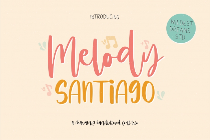 Melody Santiago Trio Font Download