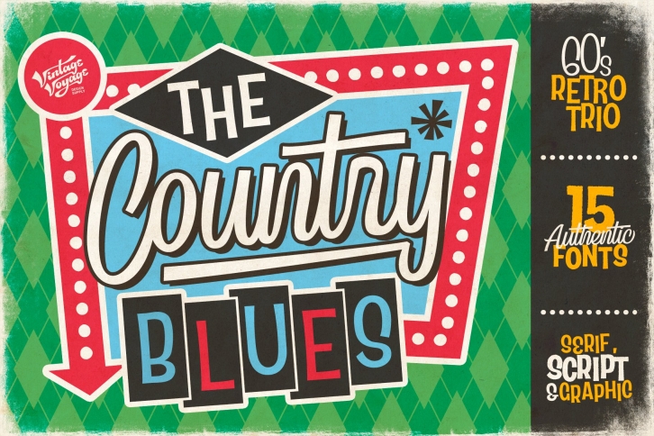 The Country Blues • Duo Font Download