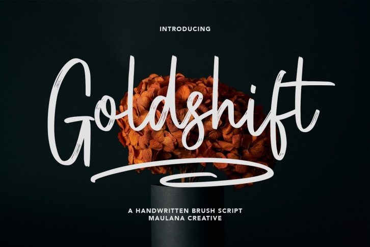 Goldshift Handwritten Brush Script Font Download