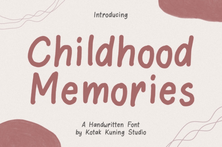 Childhood Memories Font Download