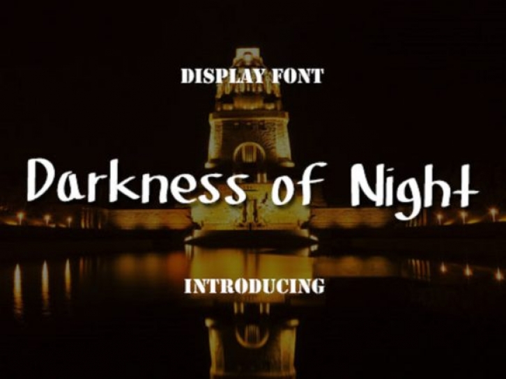 Darkness of Night Font Download