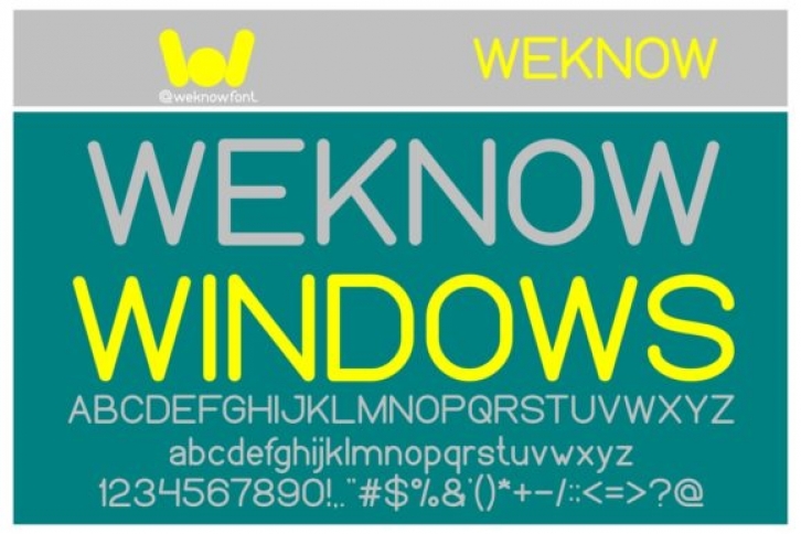 Weknow Windows Font Download
