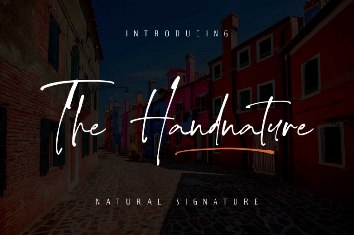 The handnature Font Download