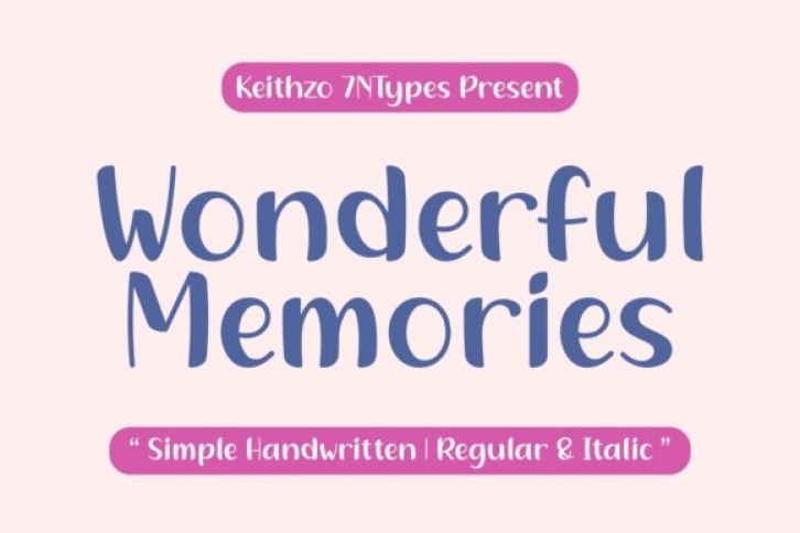 Wonderful Memories Font Download