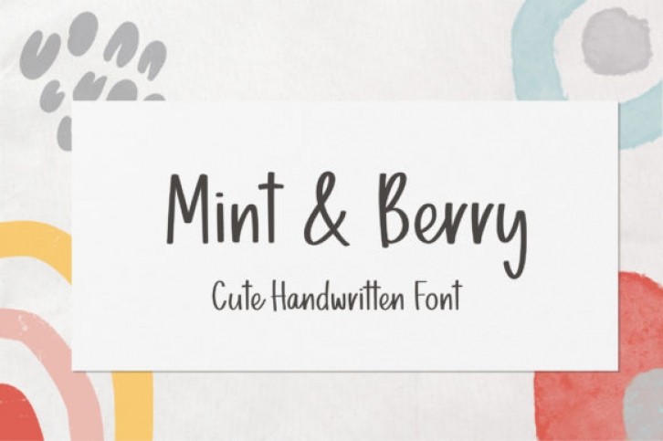 Mint  Berry Font Download