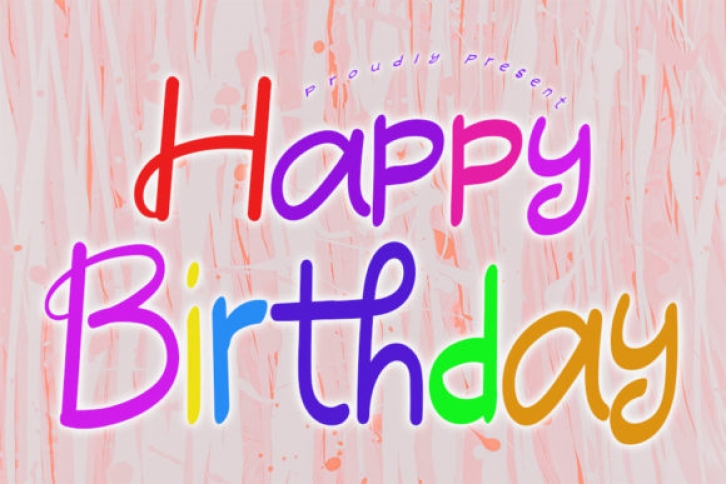 Happy Birthday Font Download