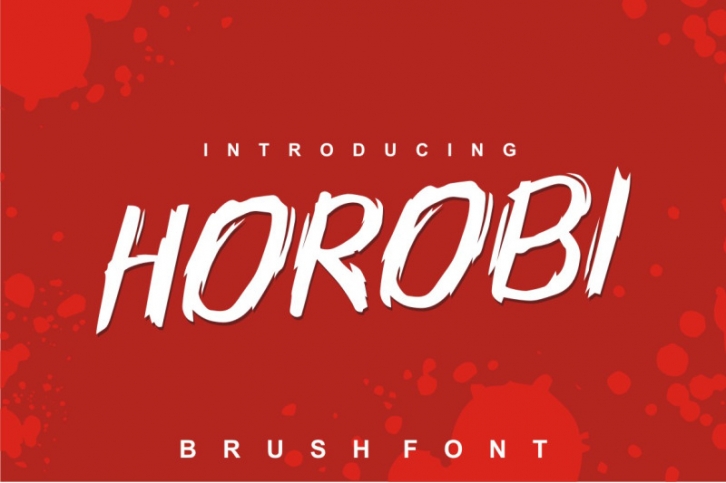 Horobi - Brush Font Font Download