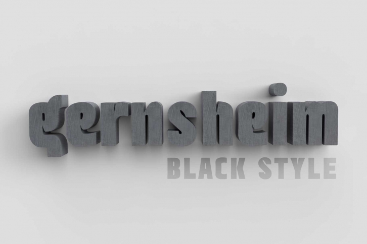 Gernsheim Black Style Font Download