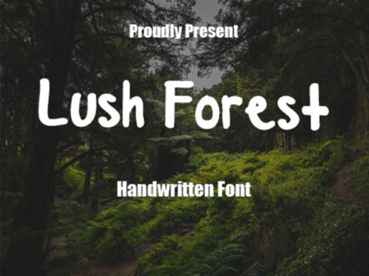 Lush Forest Font Download