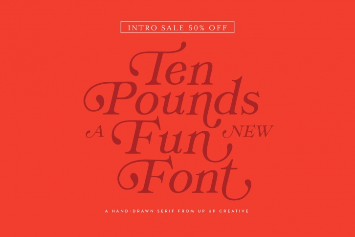 Ten Pounds A Hand-Drawn 50% OFF Font Download