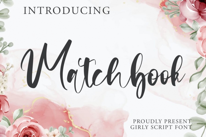 Matchbook - Girly Script Font Font Download