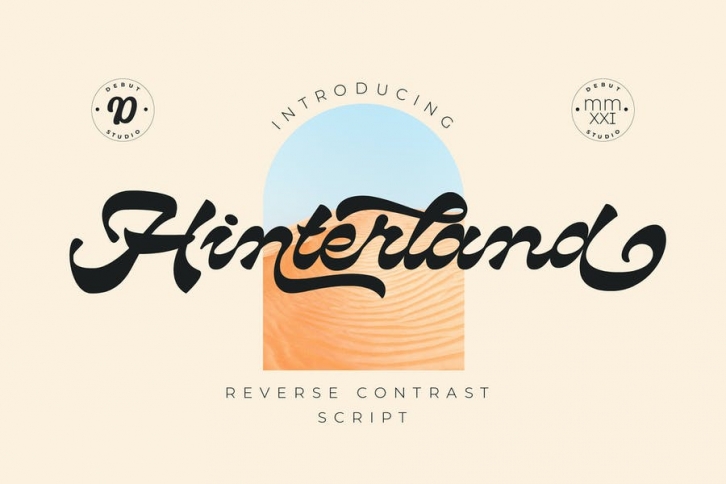 Hinterland / Reverse Contrast Script Font Download