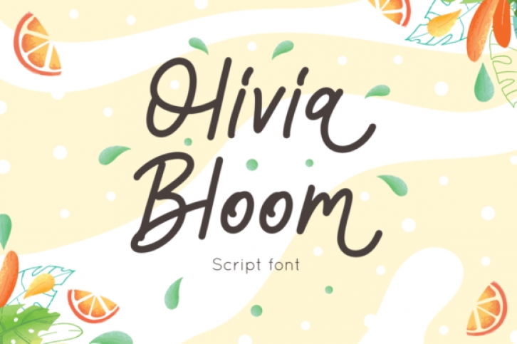 Olivia Bloom Font Download