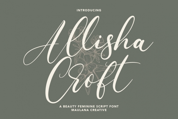 Allisha Croft Beauty Feminine Script Font Download