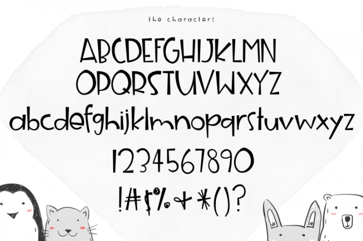 Animal Crackers - A Fun Handwritten Font Font Download