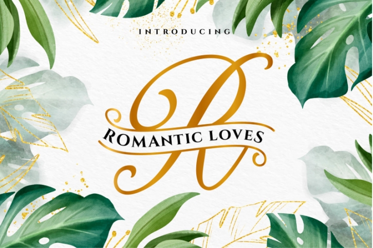 ROMANTIC LOVES MONOGRAM Font Download