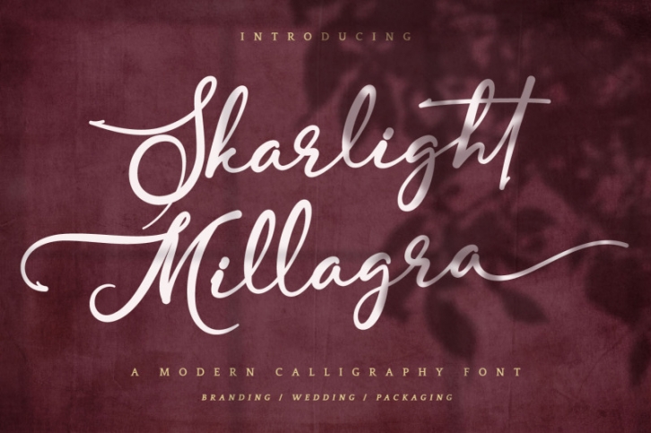 Skarlight Millagra - Beautiful Script Font Font Download