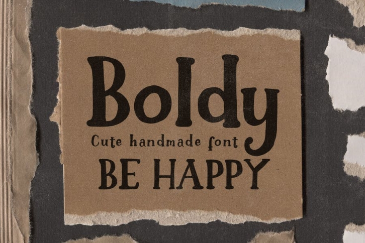Boldy - Cute Handwritten Font Font Download