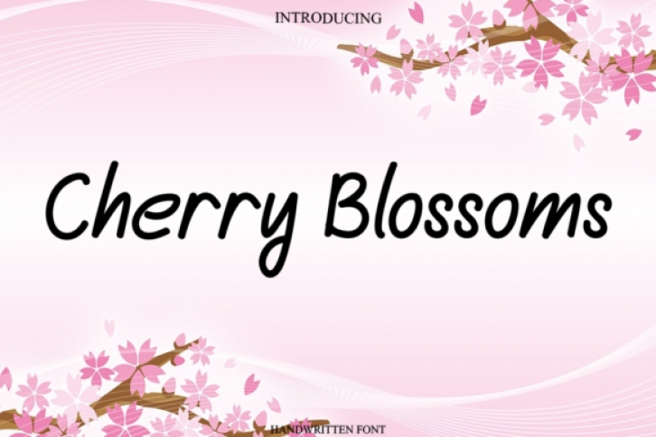 Cherry Blossoms Font Download