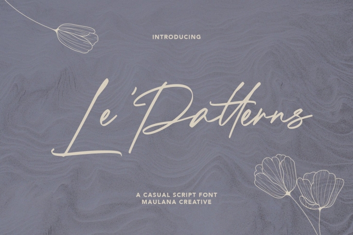 Le Patterns Script Font Download