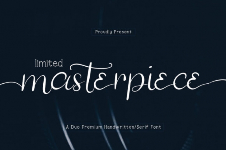 Limited Masterpiece Font Download
