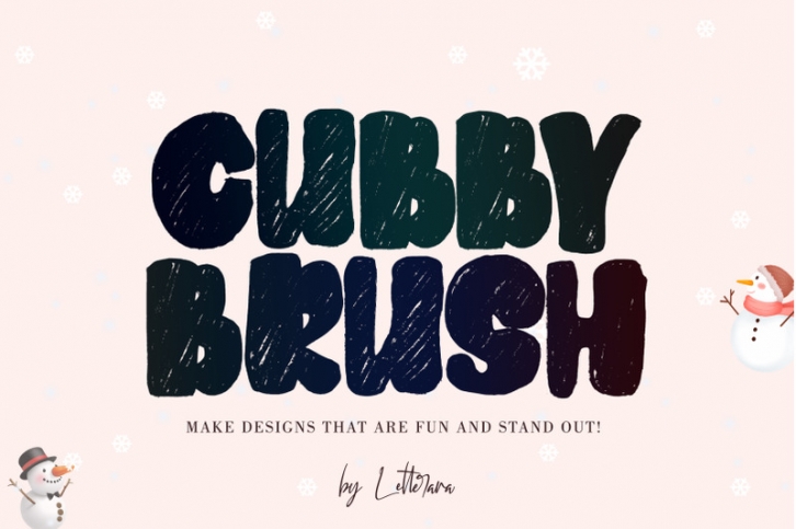 Cubby Brush Font Download