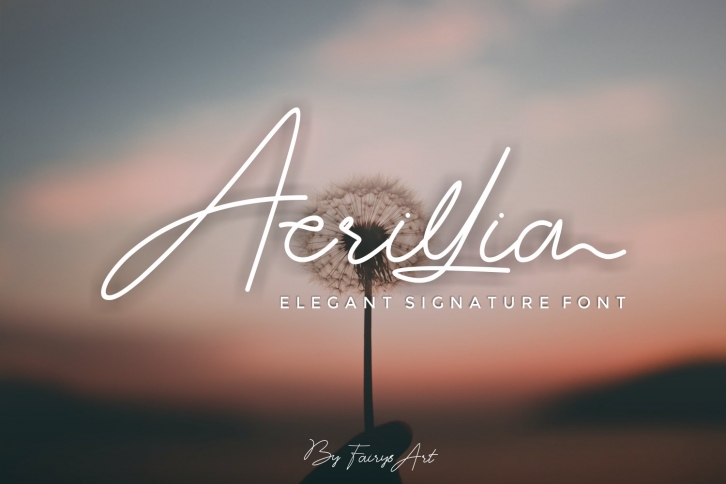 Acrillia elegant signature Font Download