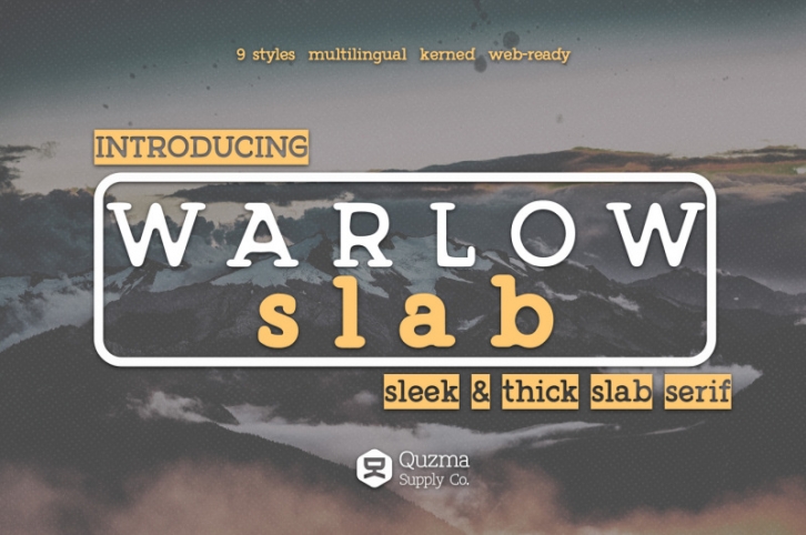Warlow Slab Font Download