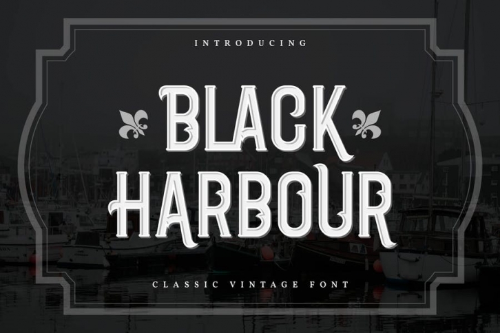 Black Harbour | Classic Vintage Font Font Download