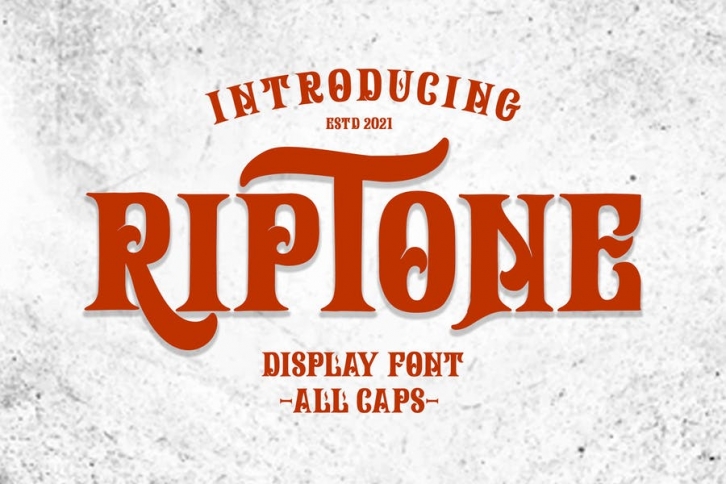Riptone - Display font Font Download
