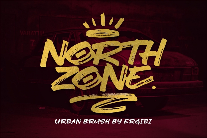 NORTH ZONE. //Urban Brush// Font Download