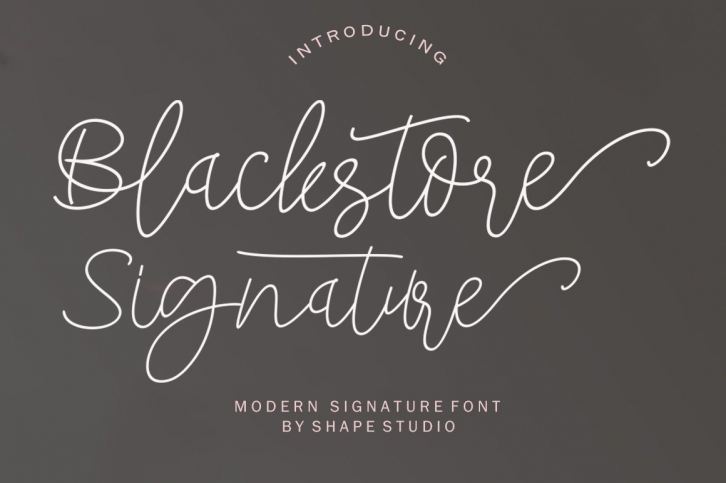 Blackstore Signature Font Download