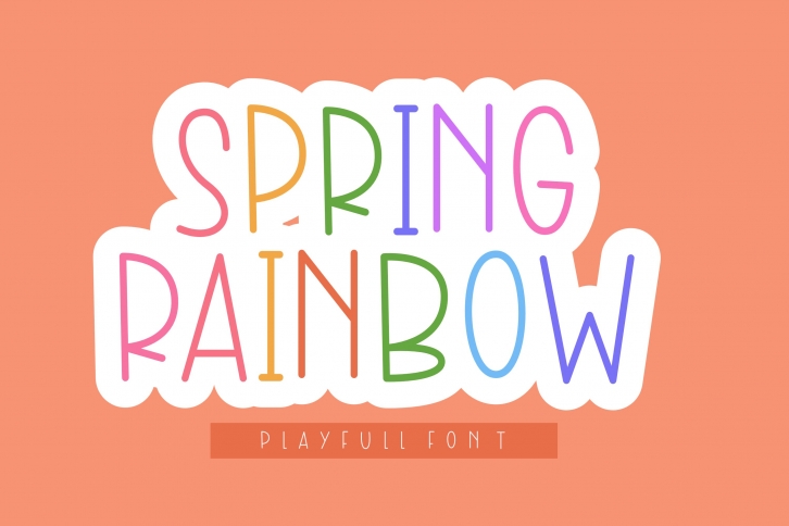 Spring Rainbow Font Download