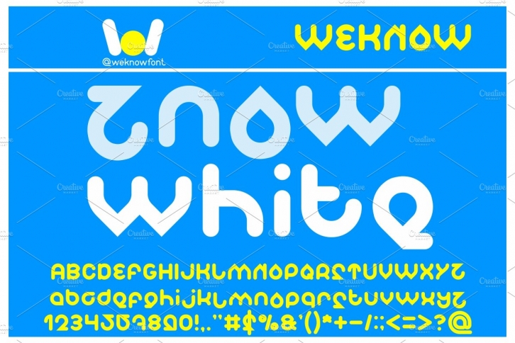 znow white font Font Download