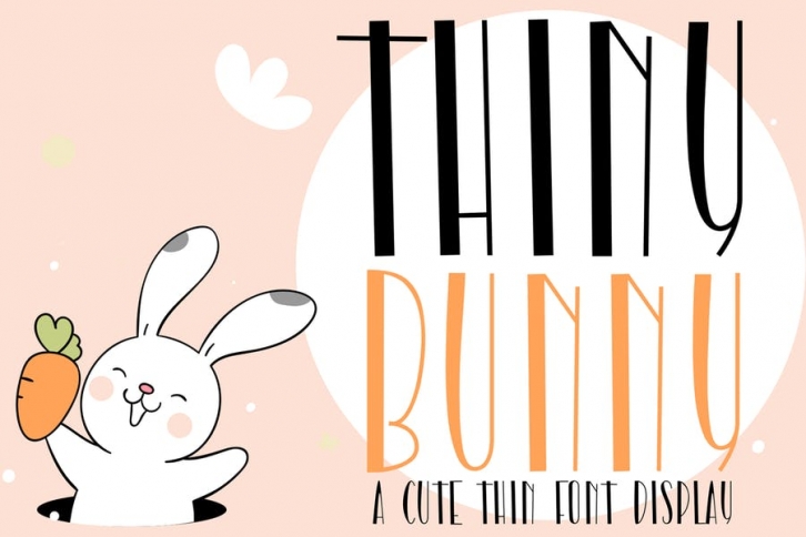 Thiny Bunny - Cute Easter Font Font Download