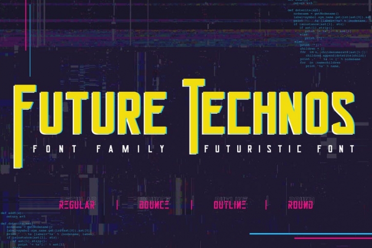 Future Technos Cyber Futuristic Font Font Download