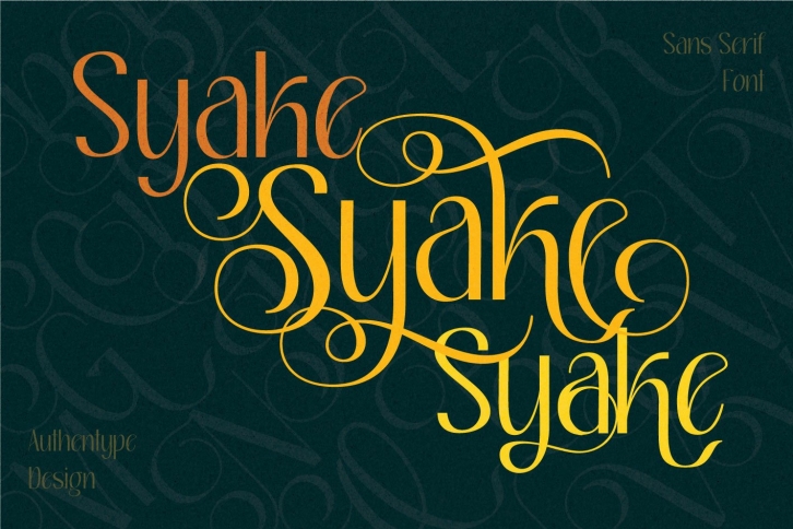 Syake Elegant Sans Serif Font Download