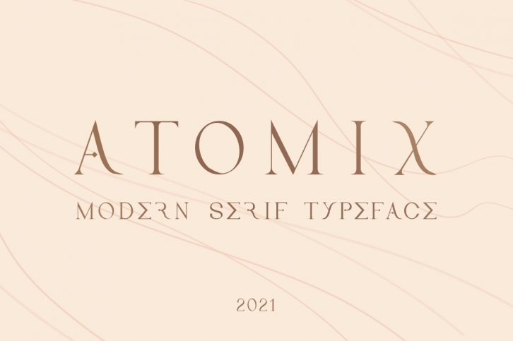 Atomix Modern Serif Typeface Font Download