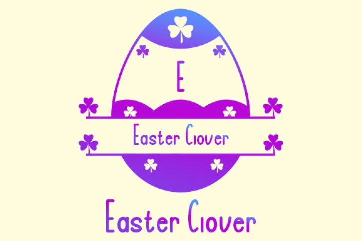 Easter Clover Font Download