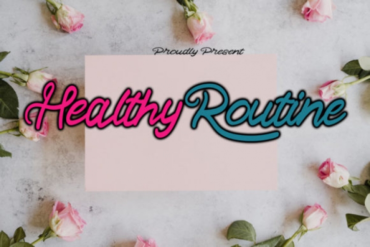 Healthy Routine Font Download