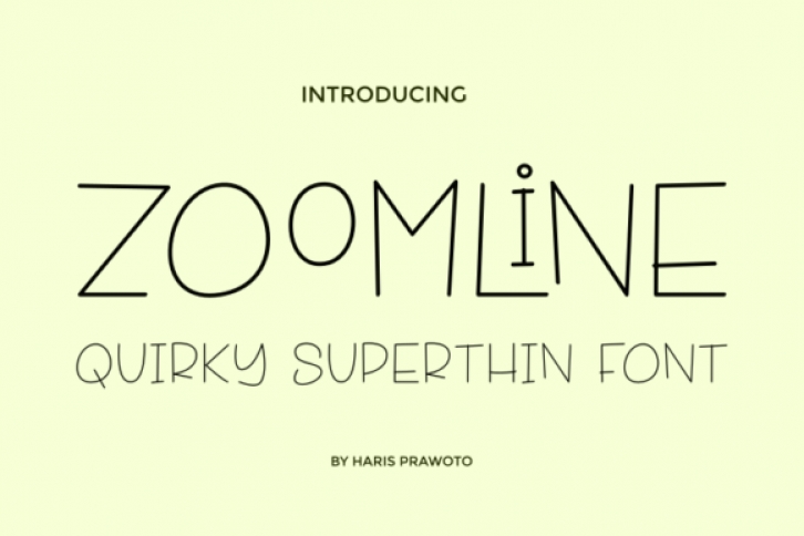 Zoomline Font Download