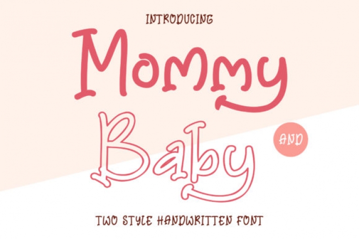 Mommy and Baby Font Download