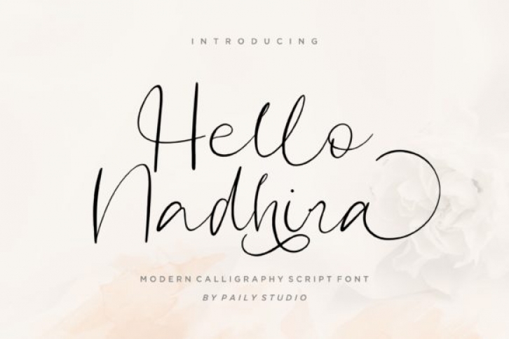 Hello Nadhira Font Download