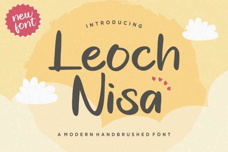 Leoch Nisa Modern Handbrushed Font Download