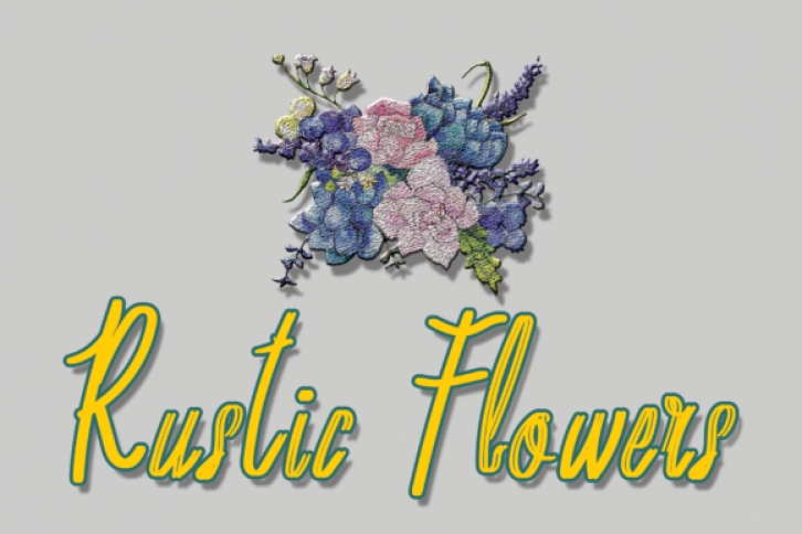 Rustic Flowers Font Download