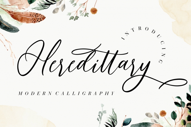 Heredittary Modern Calligraphy Font Download