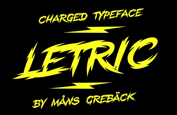 50% SALE Letric – High-Powered Brush Font Download
