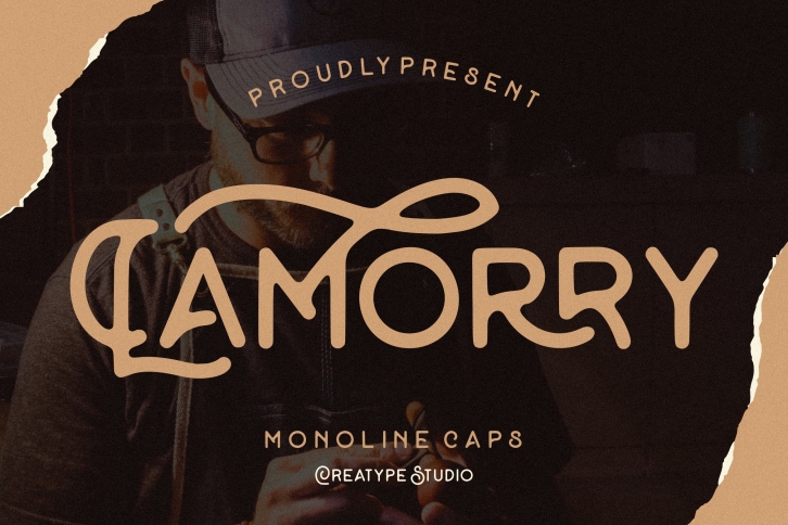 Lamorry Monoline Caps Font Download