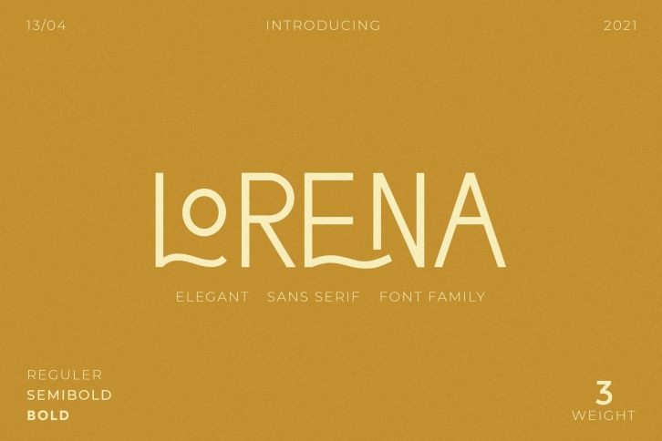 Lorena Typeface Font Download